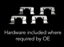 Hardware included where required by OE